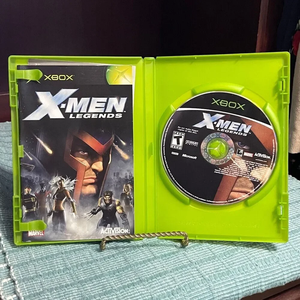 X-Men Legends (Microsoft XBOX) TESTED Complete Case Disc Book Video Game